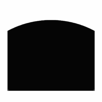 Plaque de sol arrondie