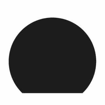 Plaque de sol ronde coupée